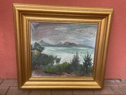 Alexander Kelle Balaton landscape landscape oil painting