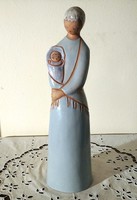 Anna Berkovits: mother with child - marked, flawless ceramic figure
