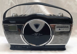 Retro radio, fm, usb, cd, mp3, clock, alarm clock
