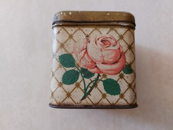 Régi Franck kávés fémdoboz rózsa mintás vintage doboz
