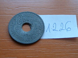 TUNÉZIA 10 CENTIME 1941 c+w (AH1360) Cink, (A), Paris, France, (French Protectorate) #1226