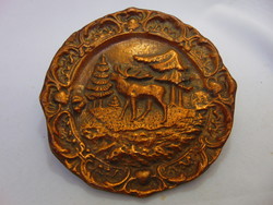 Deer copper wall plate