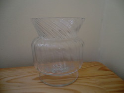 Rare shape candle / candle finely worked vase or candle holder 12x12 cm without marking