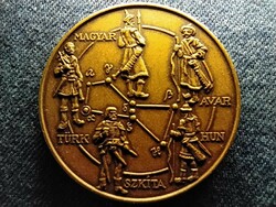 Szarvasi tűtartó bronz emlékérem 30,31g 42,5mm (id62177)