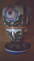 Ceramic vase, gravel, cucumber