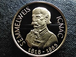 Orvos sor Semmelweis Ignác .925 ezüst érem 1997 PP (id62329)
