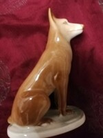Zsolnay porcelán kutya figura