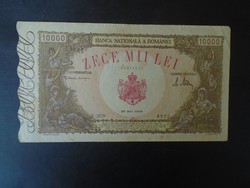 27  26  Régi bankjegy  -  ROMÁNIA 10000  Lej  1946 (május 28.) F+