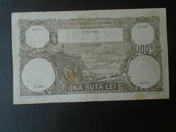 27   Régi bankjegy  -  ROMÁNIA  100 Lej  1932,  G/VG