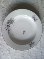 Large violet porcelain serving plate