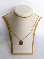 14 carat 6.82g. Solid gold anchor necklace + 14k. Pendant (no. 41.)