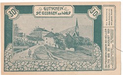 Austrian emergency money 30 heller 1920