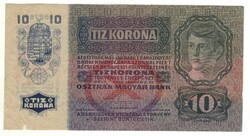 10 korona 1915 bélyegzés nélkül 2.