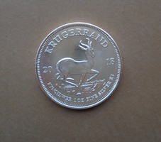 2018 1 uncia .999 ezüst Dél-Afrika UNC Krugerrand ezüst érme - AG