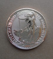 2018 1 uncia .999 ezüst Britinnia - Anglia 2 font  - UNC -  Nagy-Britannia - AG