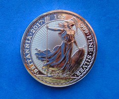 2017 1 uncia .999 ezüst Britinnia - Anglia 2 font  - UNC -  Nagy-Britannia - AG