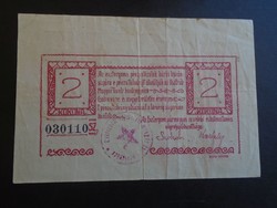 17 14 Hungary - Esztergom 2 crowns 1919 emergency money vf-