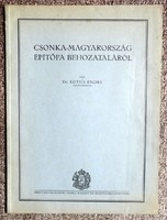 Endre Kotsis: on the import of timber from truncated Hungary in 1930