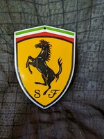 Zománcozott Ferrari tábla