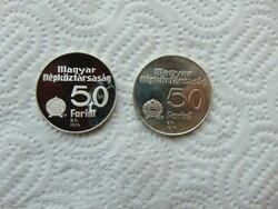 Silver 50 forint 1974 bu - pp 2 x 16 grams