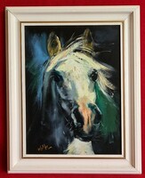 Walter Gábor (1963 - 2014): portrait of a horse