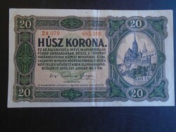 17 54   HUNGARY  20 KORONA 1920  (1.1.1920)   P61