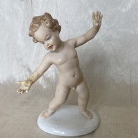 Antique porcelain figurine, damaged!