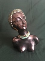Sweaty margit ebony girl with ceramic bust 25 cm