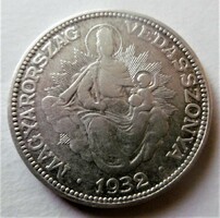 Silver 2 pengő 1932 !! R t3 640/1000 ag