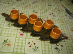 Ceramics from Magyarszombatfai, short drink set