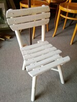 Retro,vintage fa gyerek szék fehér