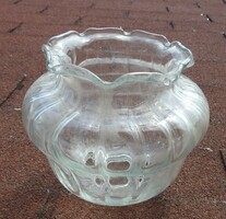 Vintage thick larger glass lampshade - shade