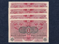 Austro-Hungarian (during the war) 1 crown banknote 1916 4 serial number ounces (id62816)