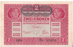 Ausztria 2 korona 1917 VG