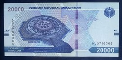 Üzbegisztán 20000 Som 2021 Unc