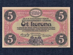 Cs. And k. Prisoner of war camp zalaegerszeg camp 5 crown emergency money 1916 replica (id61182)