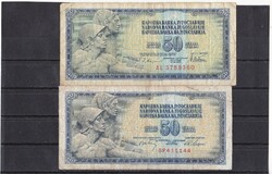 Yugoslavia 50 dinars 1968-1978 wood