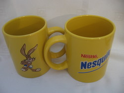 Bunny nesquik yellow mug