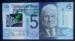 Scotland 5 pounds sterling 2015 unc