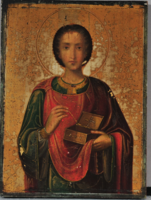 Szent Pantaleon ortodox ikon, 19. század