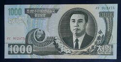 Észak-Korea 1000 Won 2006 Unc