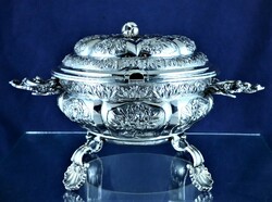 Breathtaking antique silver serving sideboard in Hanau, CA. 1820 !!!