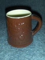Városlőd ceramic beer mug 10.5 cm high (12 / d)