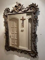 Old, big, beautiful, neo-rococo mirror 145x106cm !!!