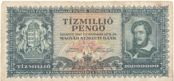 Magyarország 10.000.000 pengő 1945 FA