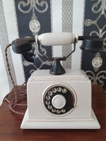 Stylish old Zolnay porcelain dial telephone