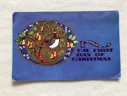 Karácsonyi képeslap, üdvözlőlap - U.S.A       -  nagy méretű !!