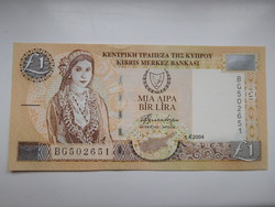 Ciprus 1 ponds 2004 UNC