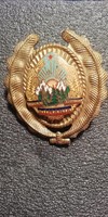 Romanian senior parachute officer cap badge