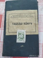 Hungarian construction workers' national association membership book for sale!